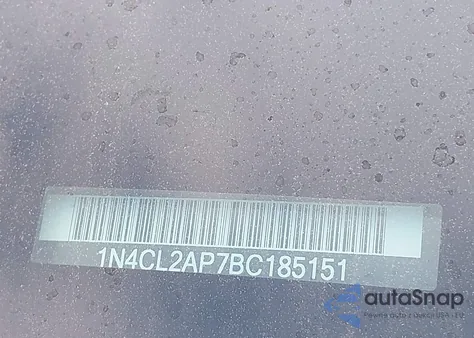 2011 Nissan Altima Hybrid из США, поврежденный, VIN 1N4CL2AP7BC185151